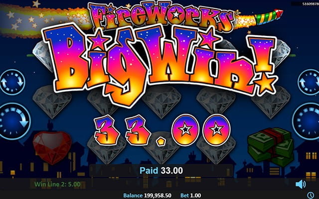 The Fireworks slot game.