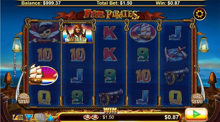 Top 10 Pirate Slots Five Pirates